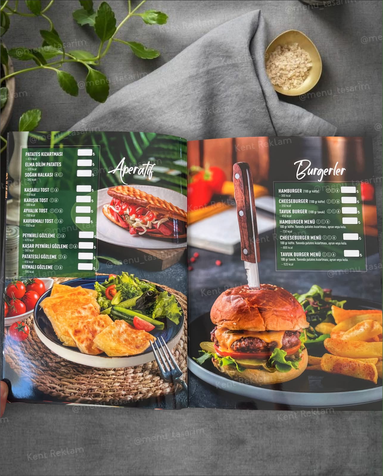 SARA CAFE TEKİRDAĞ kurumsal restoran cafe menü tasarımı ve baskısı